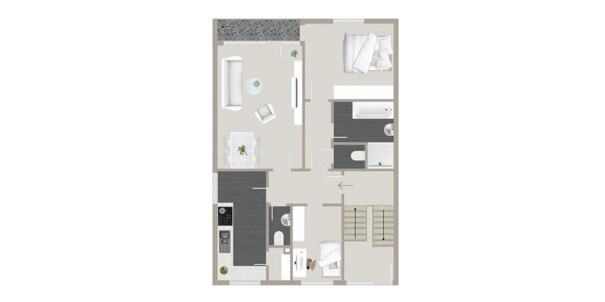 3-Zimmer-Wohnung mit Balkon & Stellplatz 3 zimmer