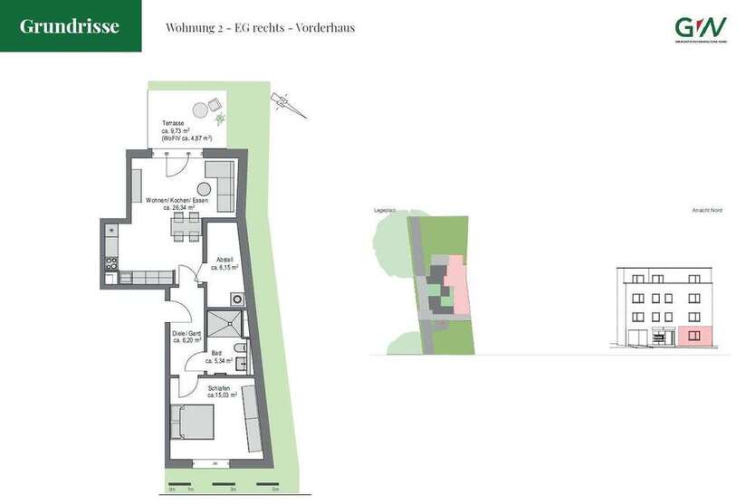 Wohnung zum Mieten in Hamburg 1.150 € 63.28 m²