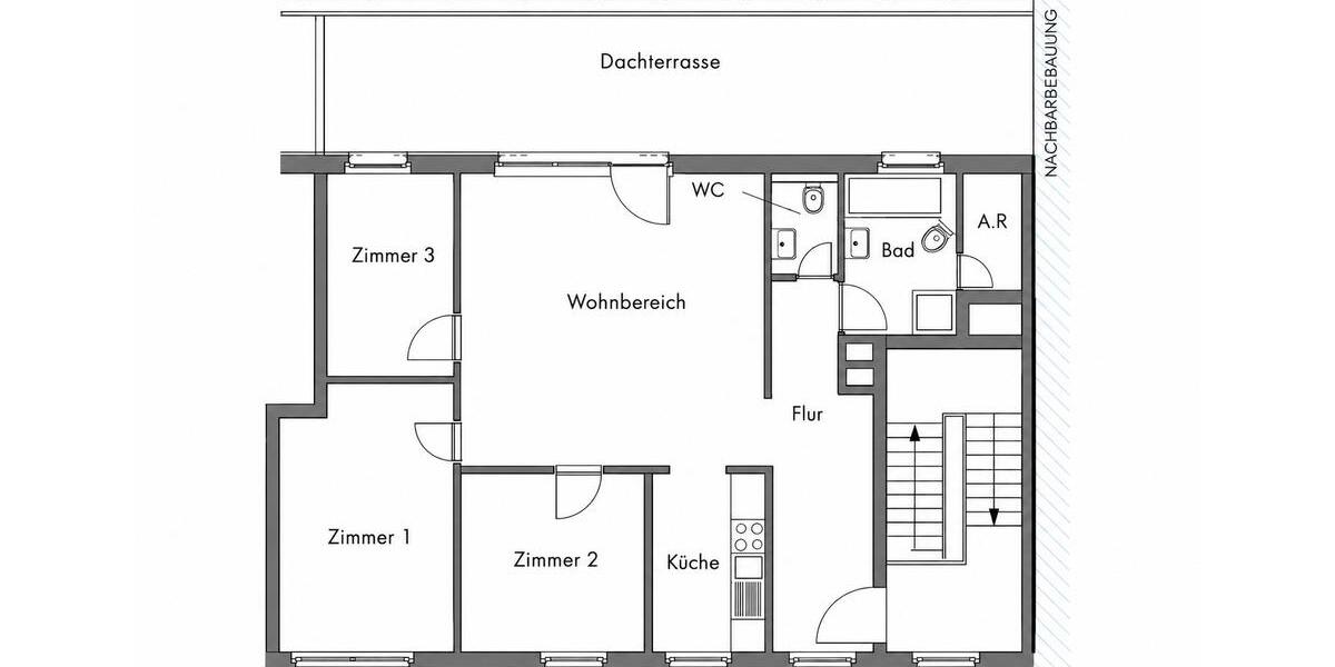 Einfamilienhaus Hamburg Eimsbüttel - 3.5 Zimmer, 104 m&sup2;, 2.100&euro; | Angebot:27672927