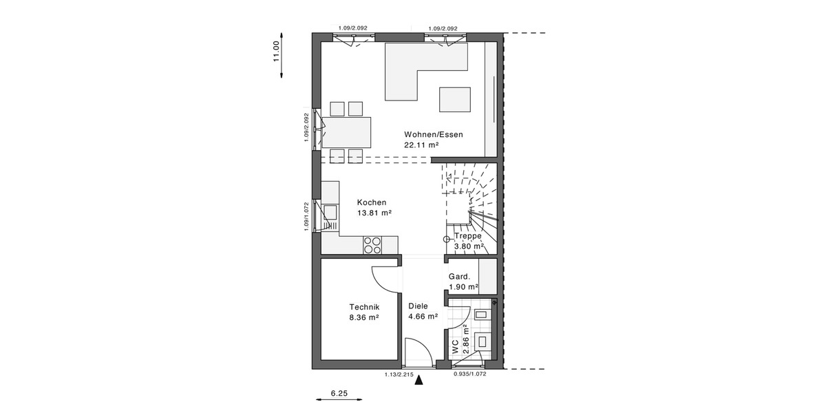 Doppelhaushälfte Seevetal Holtorfsloh - 3 Zimmer, 115 m&sup2;, 1.760&euro; | Angebot:26163419