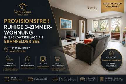 Wohnung Hamburg Wandsbek - 3 Zimmer, 80 m&sup2;, 384.000&euro; | Angebot:27086862