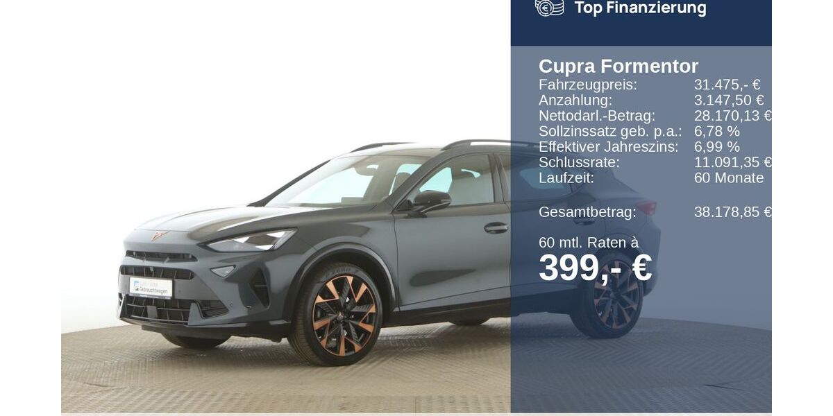 Cupra Formentor 9.619 km 30.475 &euro; Jesteburg 21266