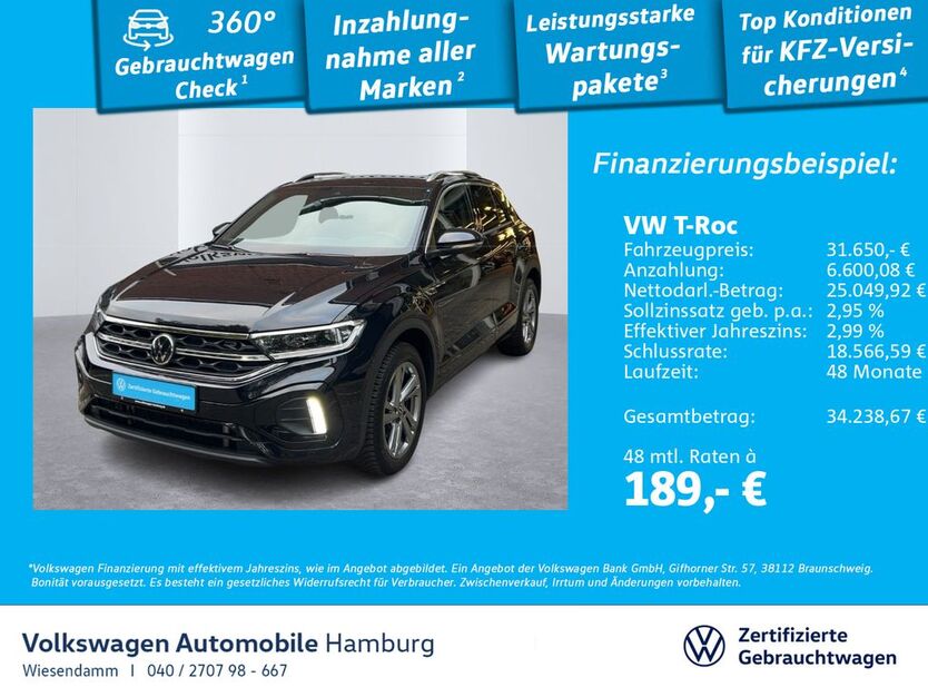 VW T-Roc 25.601 km 31.650 € Hamburg 22303
