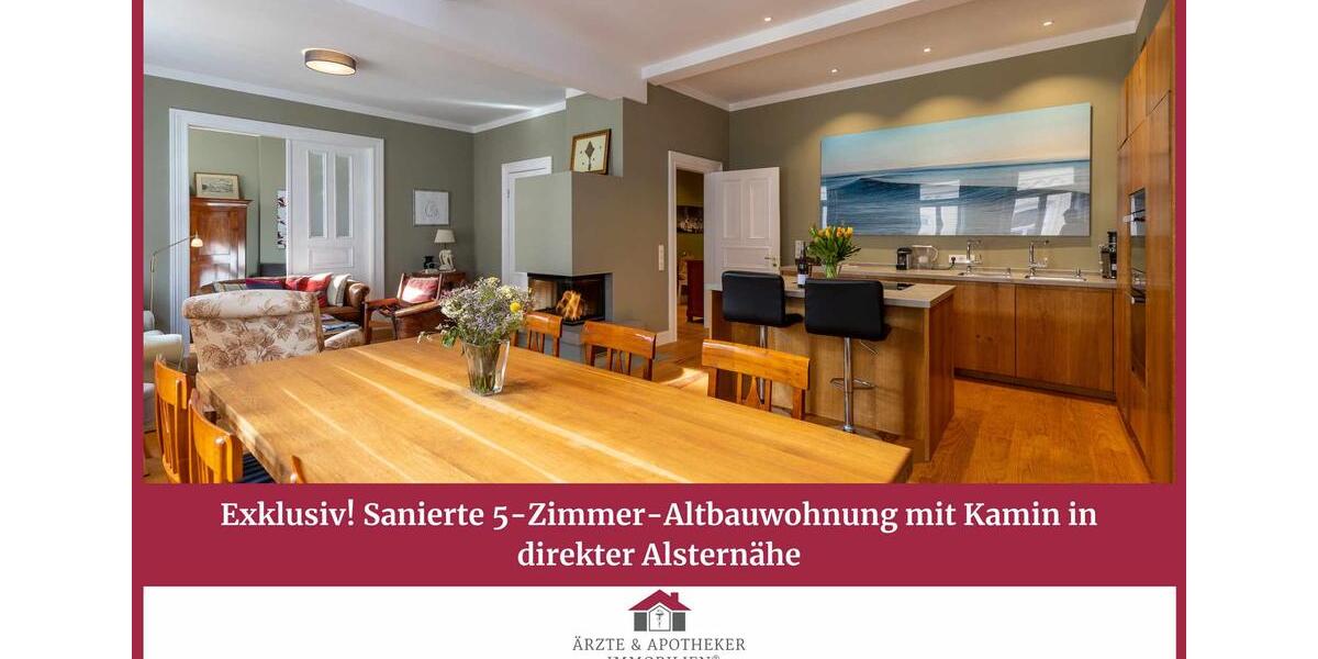 Etagenwohnung Hamburg Altstadt - 5 Zimmer, 151 m&sup2;, 4.250&euro; | Angebot:26267395