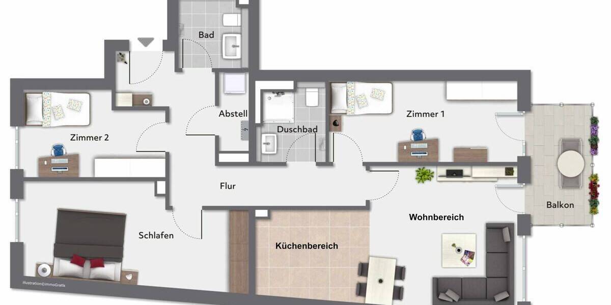 Etagenwohnung Pinneberg - 4 Zimmer, 99 m&sup2;, 530.000&euro; | Angebot:26658489