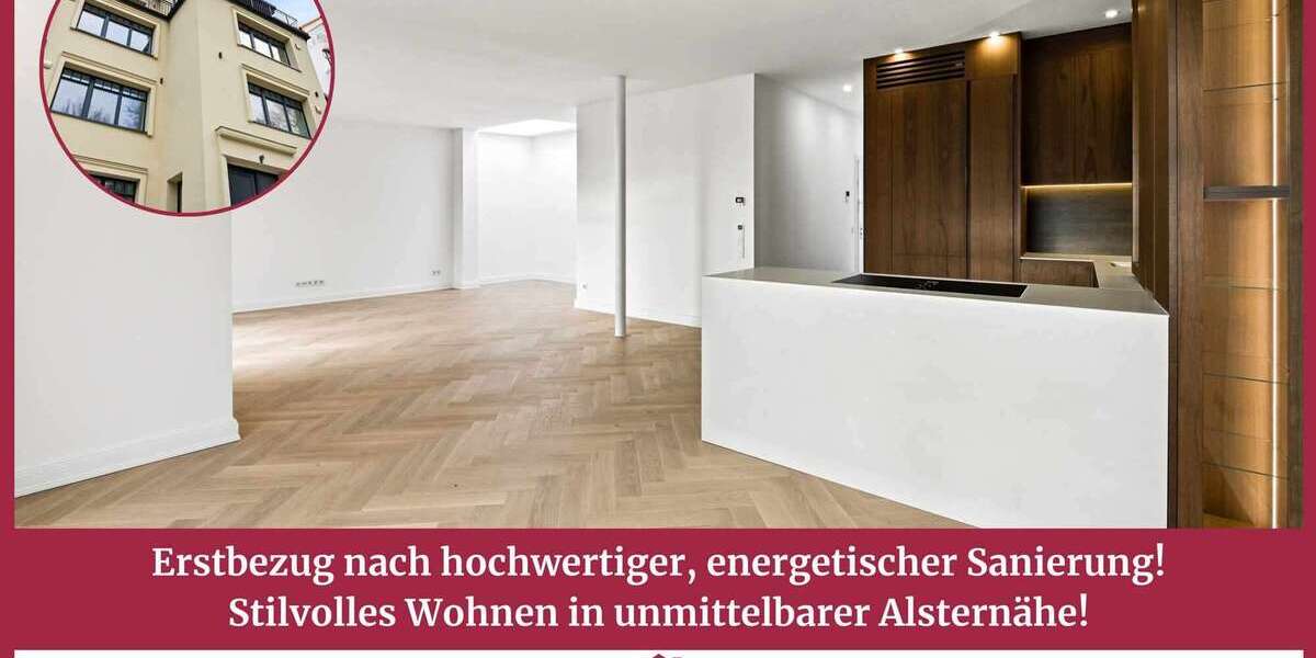 Etagenwohnung Hamburg Winterhude Winterhude - 3 Zimmer, 131 m&sup2;, 2.098.000&euro; | Angebot:26906227