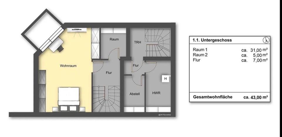 Etagenwohnung Hamburg Wandsbek - 3 Zimmer, 100 m&sup2;, 641.000&euro; | Angebot:26458378