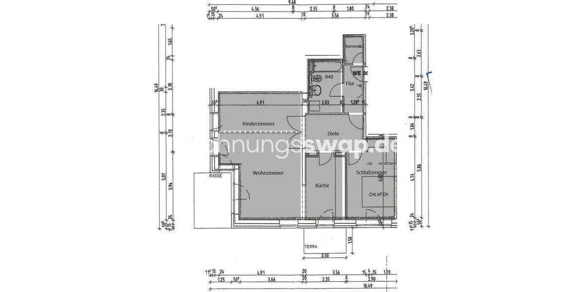 Wohnungsswap - 3 Zimmer, 82 m² - Finkenau, Hamburg-Nord, Hamburg 3 zimmer