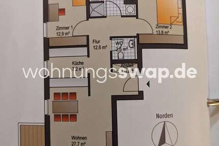 Wohnung Hamburg - 3 Zimmer, 90 m&sup2;, 1.500&euro; | Angebot:26018954