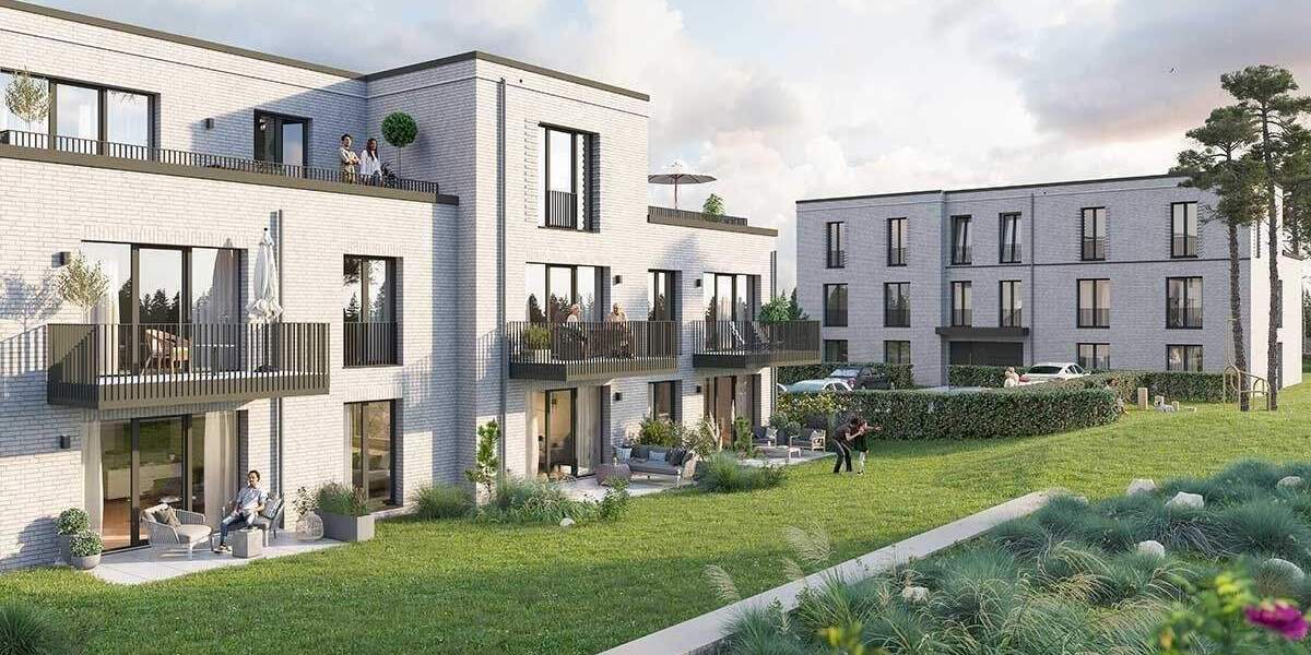 Terrassenwohnung Hamburg Poppenbüttel - 3 Zimmer, 94 m&sup2;, 676.900&euro; | Angebot:26616776