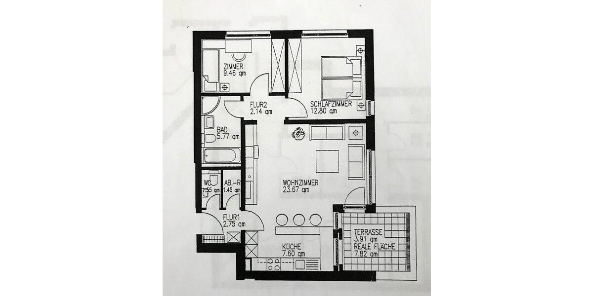 Etagenwohnung Hetlingen - 3 Zimmer, 72 m&sup2;, 270.000&euro; | Angebot:27157048