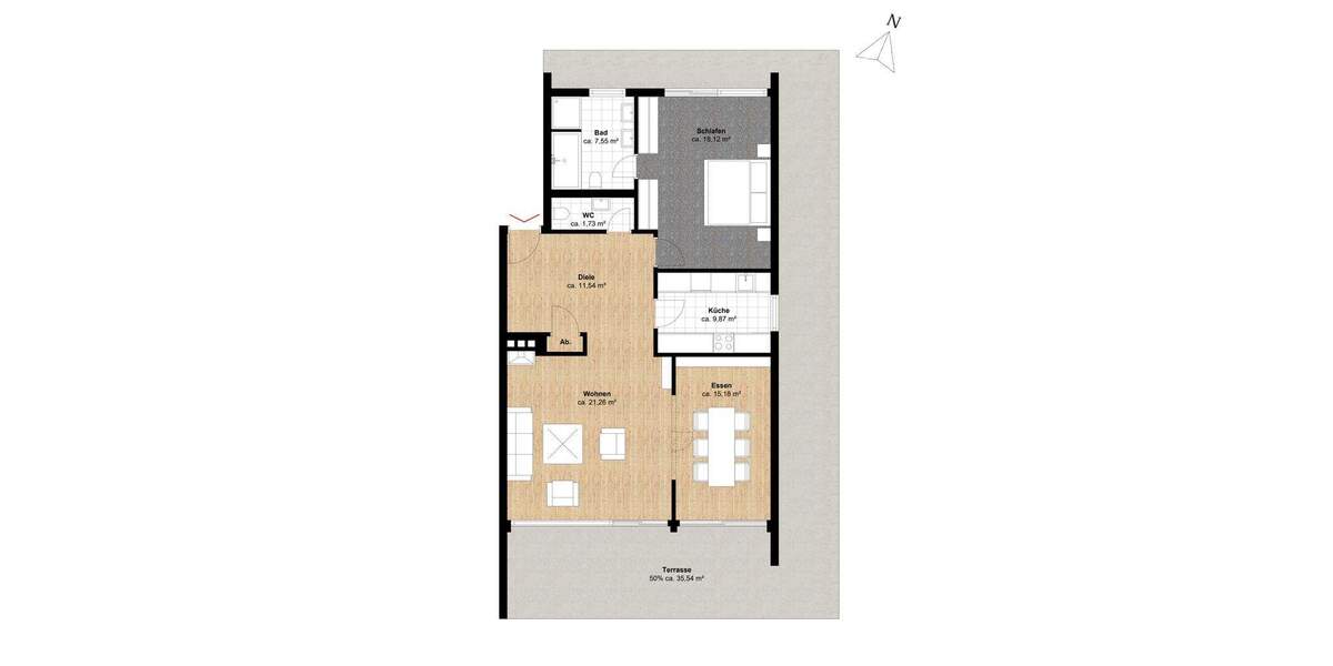 Etagenwohnung Hamburg Marienthal - 2 Zimmer, 121 m&sup2;, 498.000&euro; | Angebot:25702379