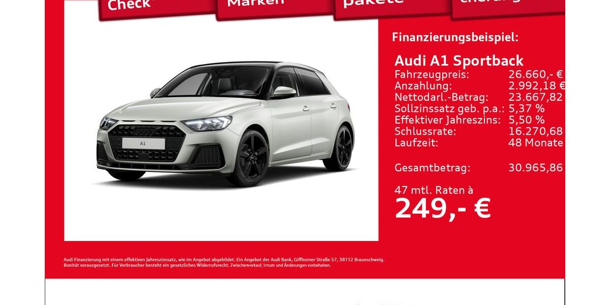 Audi A1 1.890 km 25.920 &euro; Hamburg 22419