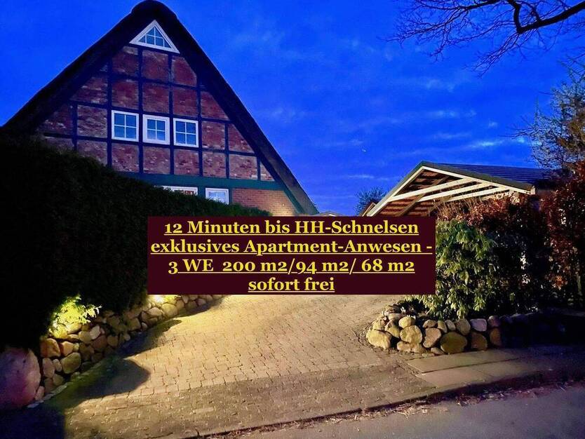 Reetdach meets Edelstahl - 3 Wohnungen in einem zauberhaften Anwesen - ca. 200 m2 94m2 68 m2 kernsaniert
