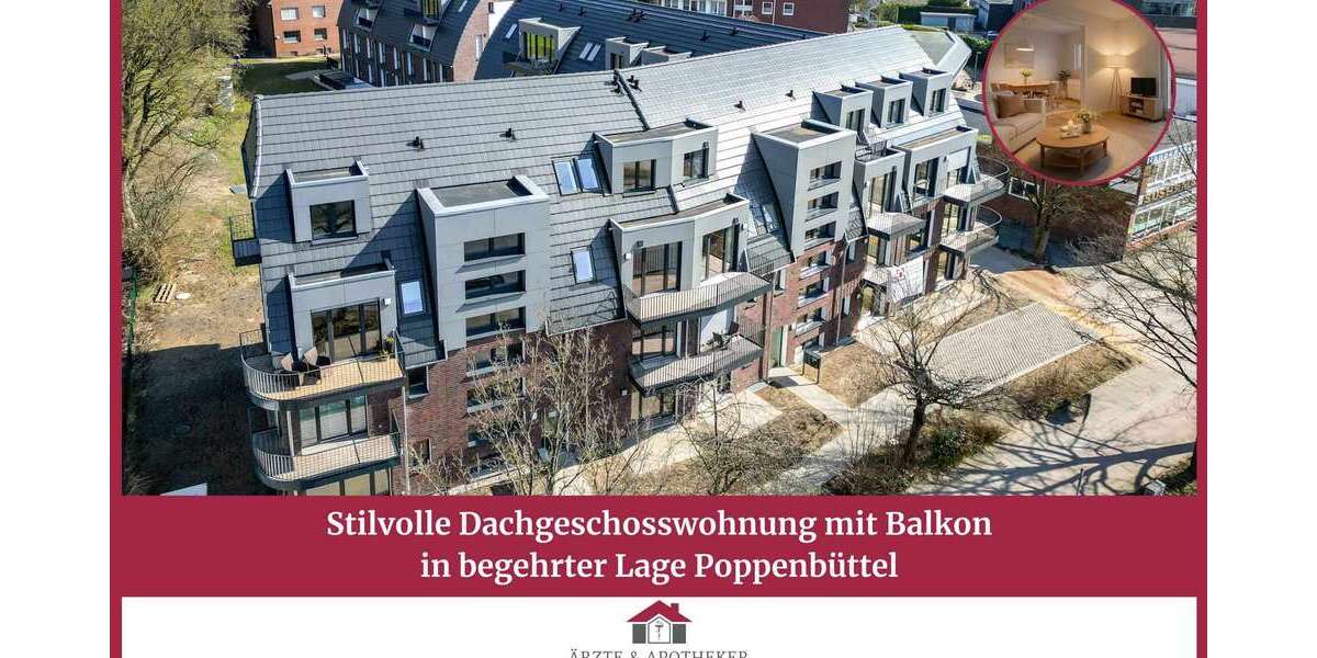 Etagenwohnung Hamburg Wandsbek - 2 Zimmer, 53 m&sup2;, 395.000&euro; | Angebot:27146607