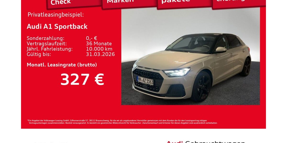 Audi A1 1.890 km 26.210 &euro; Hamburg 20537