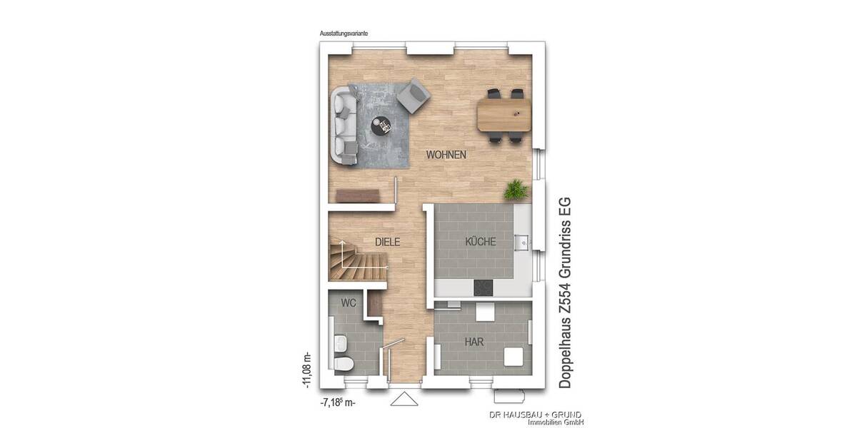 Doppelhaushälfte Hamburg Rahlstedt - 4 Zimmer, 125 m&sup2;, 596.900&euro; | Angebot:26189425