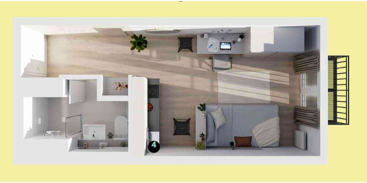 Zimmer Hamburg Hammerbrook - 1 Zimmer, 1.153&euro; | Angebot:25531894