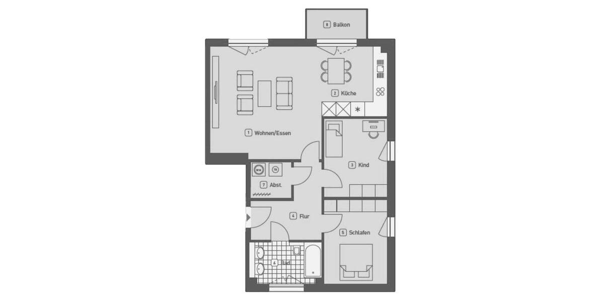 Etagenwohnung Hamburg Bramfeld - 3 Zimmer, 89 m&sup2;, 560.000&euro; | Angebot:26672666