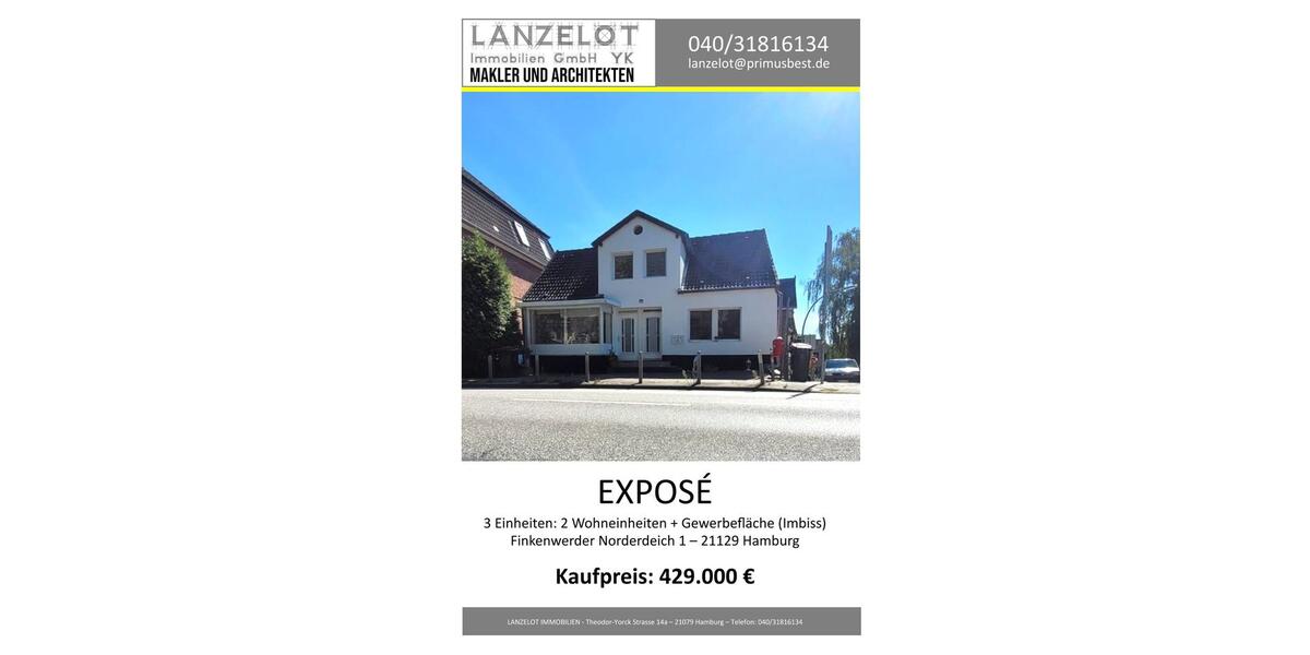 Mehrfamilienhaus, Wohnhaus Hamburg Harburg - 6 Zimmer, 155 m&sup2;, 429.000&euro; | Angebot:26573221