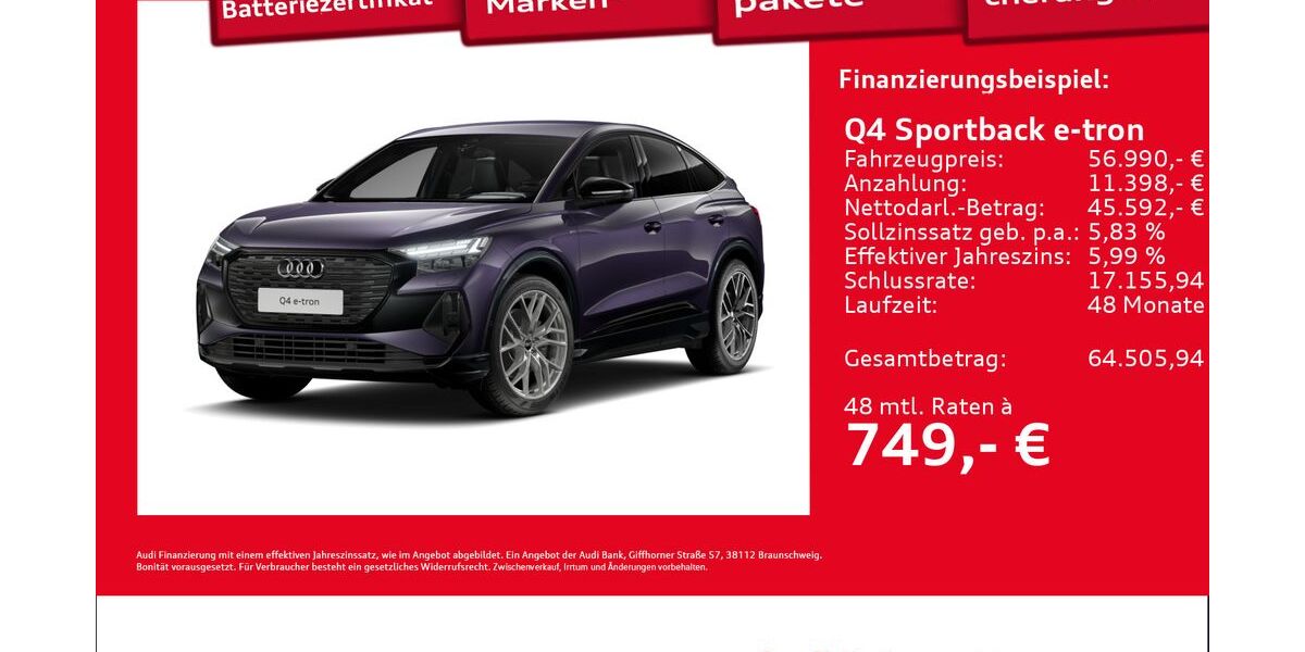 Audi Q4 e-tron 13.761 km 56.990 &euro; Hamburg 22419