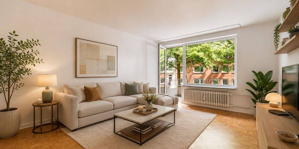 Etagenwohnung Hamburg Hoheluft-West - 2 Zimmer, 52 m&sup2;, 398.000&euro; | Angebot:26858953