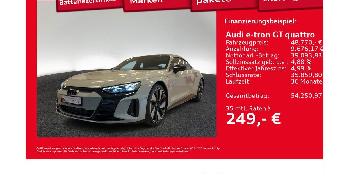 Audi e-tron GT 63.540 km 47.470 &euro; Hamburg 22419