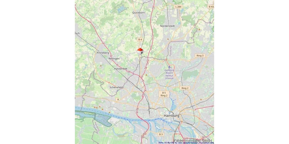 Erdgeschoßwohnung Bönningstedt - 2 Zimmer, 67 m&sup2;, 1.653&euro; | Angebot:26193652