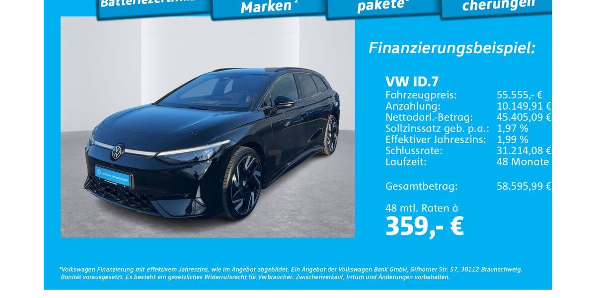 VW ID.7 20.657 km 55.555 &euro; Hamburg 22303