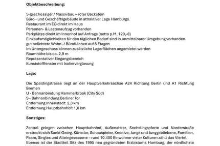Wohnung Hamburg Hammerbrook - 4 Zimmer, 131 m&sup2;, 1.900&euro; | Angebot:26835127