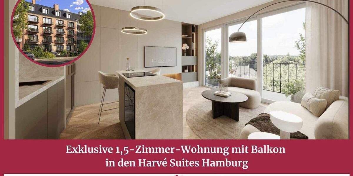 Etagenwohnung Hamburg Harvestehude - 1 Zimmer, 33 m&sup2;, 469.000&euro; | Angebot:25864770