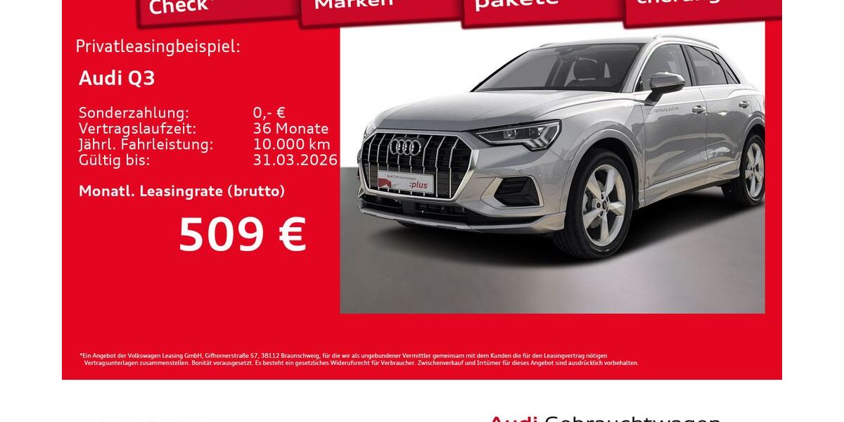 Audi Q3 8.592 km 39.944 &euro; Hamburg 22529