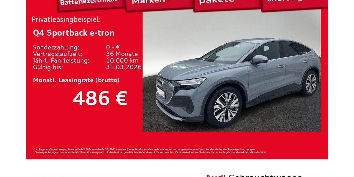 Audi Q4 e-tron 8.204 km 45.450 &euro; Hamburg 22529
