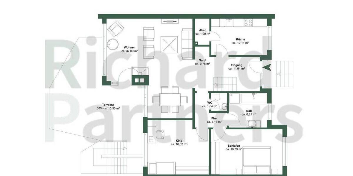 Reihenendhaus Hamburg / Poppenbüttel Poppenbüttel - 3 Zimmer, 112 m&sup2;, 630.000&euro; | Angebot:26378320