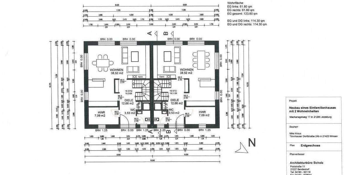 Doppelhaushälfte Hamburg Neugraben-Fischbek - 5 Zimmer, 674.900&euro; | Angebot:26305922