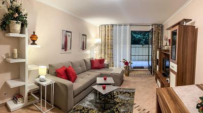 MÖBLIERTER LUXUS MIT SAUNA & TERRASSE 3 zimmer