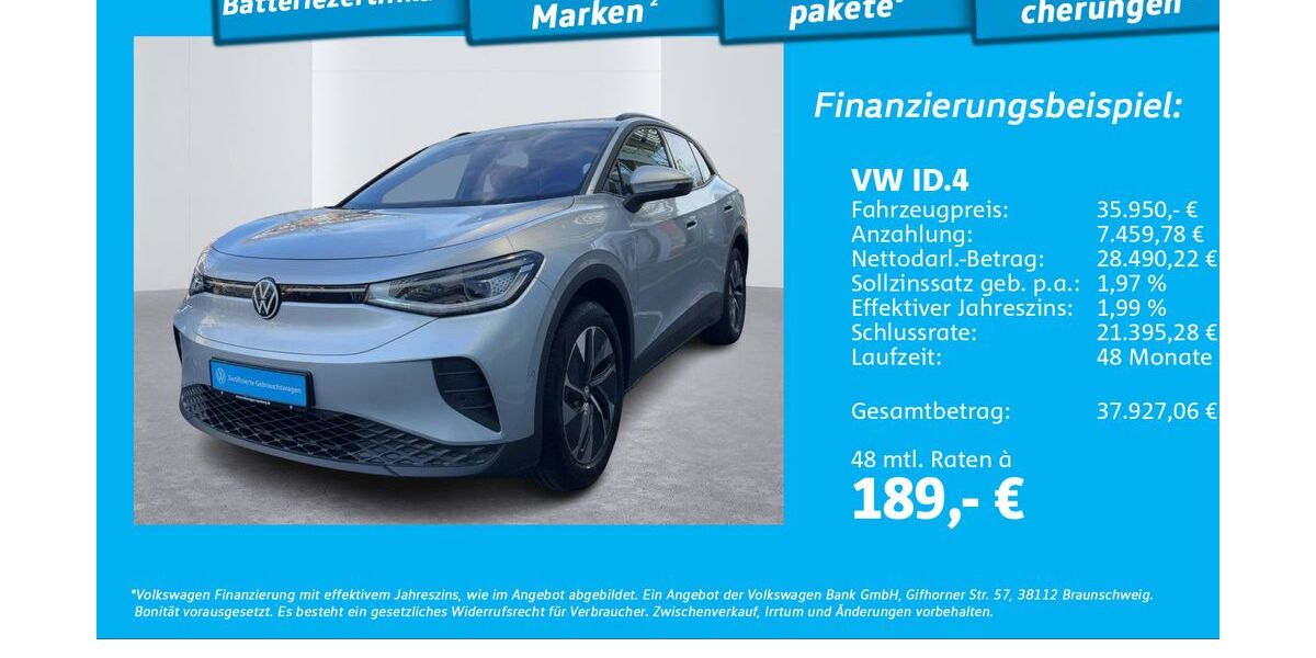 VW ID.4 9.827 km 35.950 &euro; Hamburg 22111