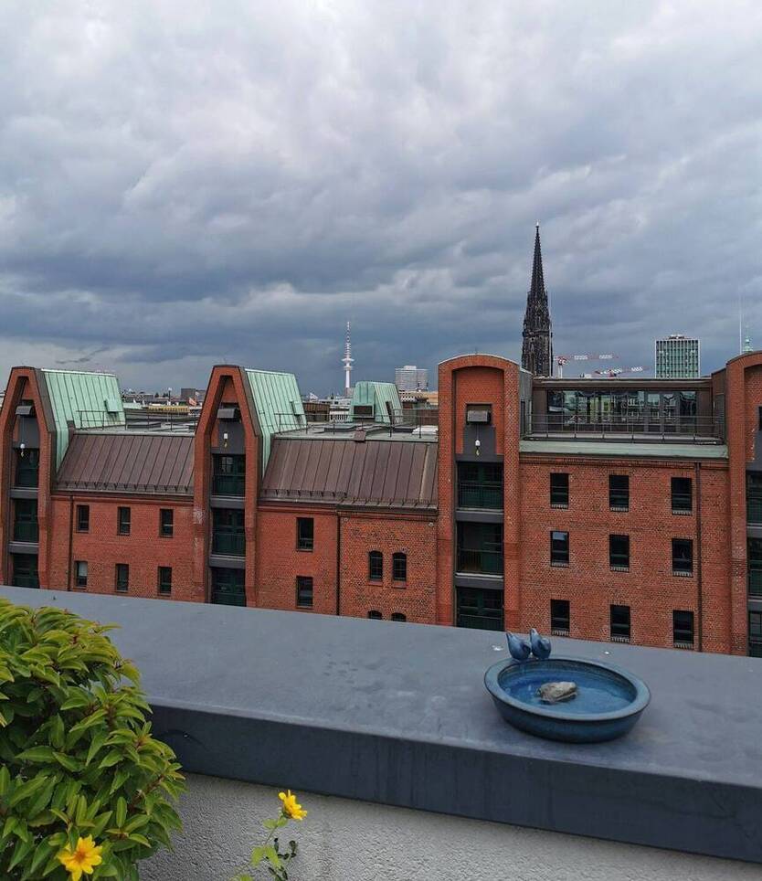 Über den Dächern der Hafencity: Hochwertige Wohnung mit großer eigener Dachterrasse