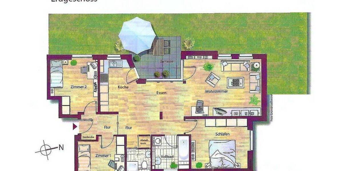 Terrassenwohnung Hamburg Lokstedt - 4 Zimmer, 99 m&sup2;, 890.000&euro; | Angebot:26434464