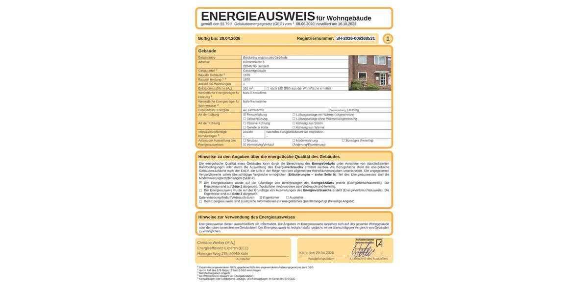 Reihenhaus Norderstedt - 3.5 Zimmer, 113 m&sup2;, 395.000&euro; | Angebot:26663394