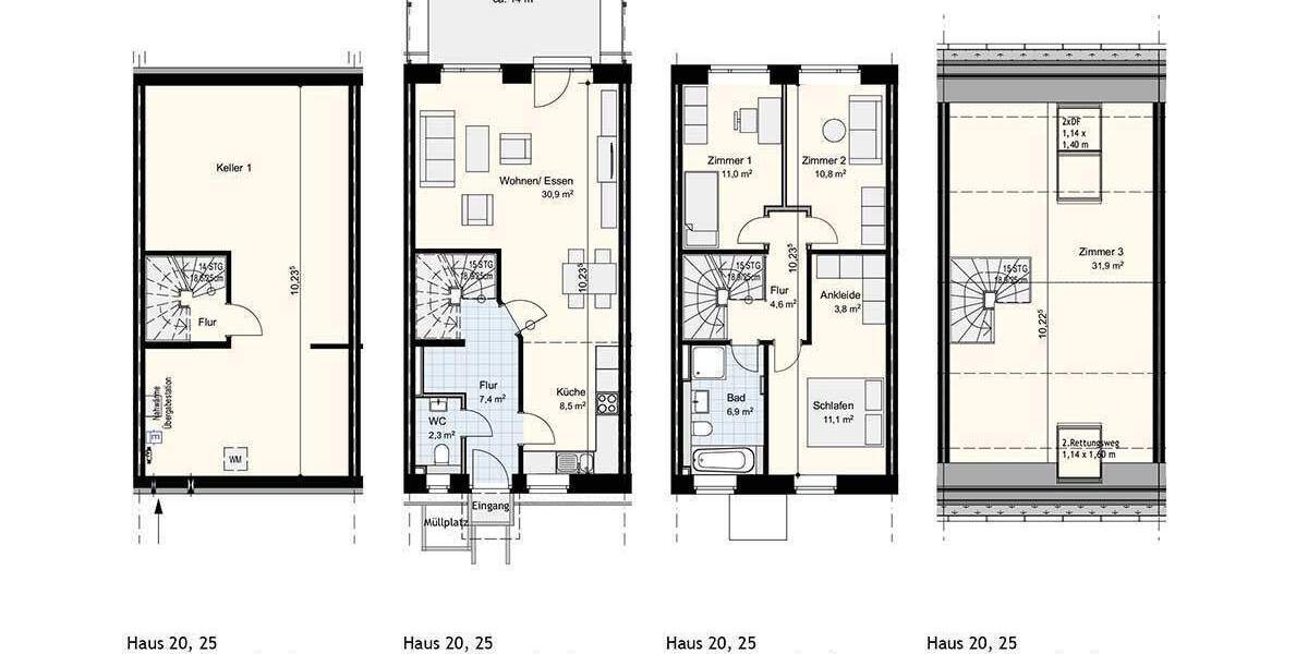 Reihenhaus zur Miete! 5 zimmer