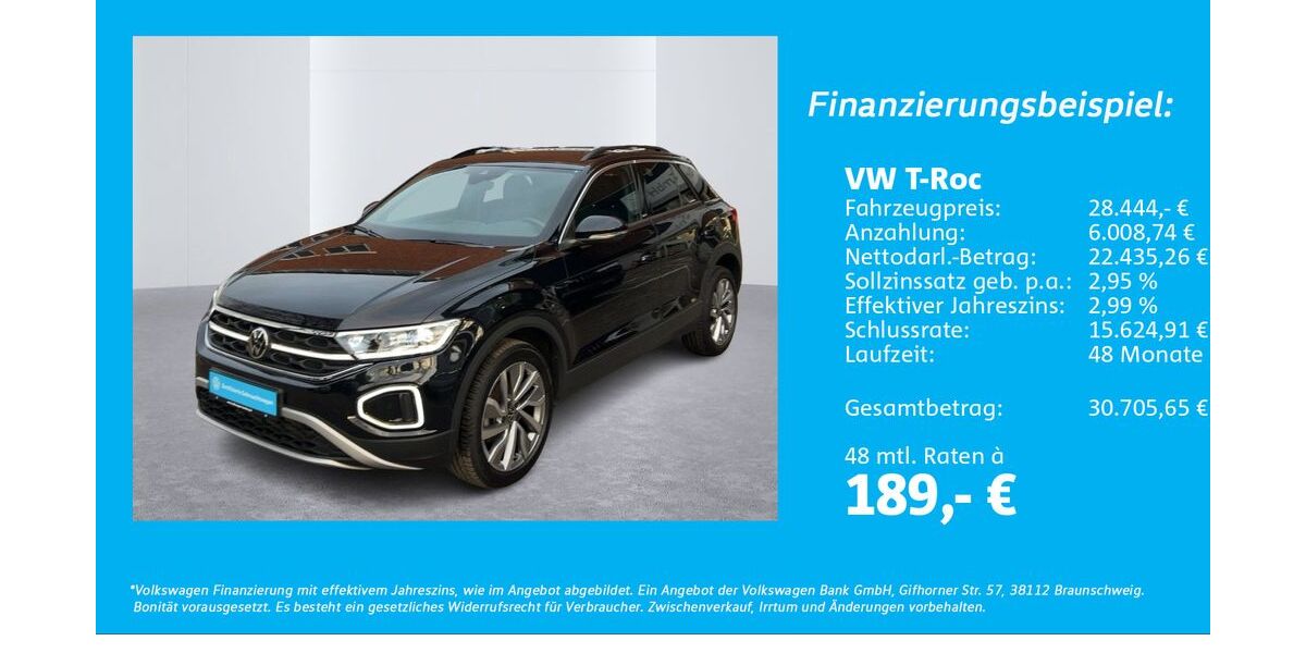 VW T-Roc 24.494 km 27.888 &euro; Hamburg 22303