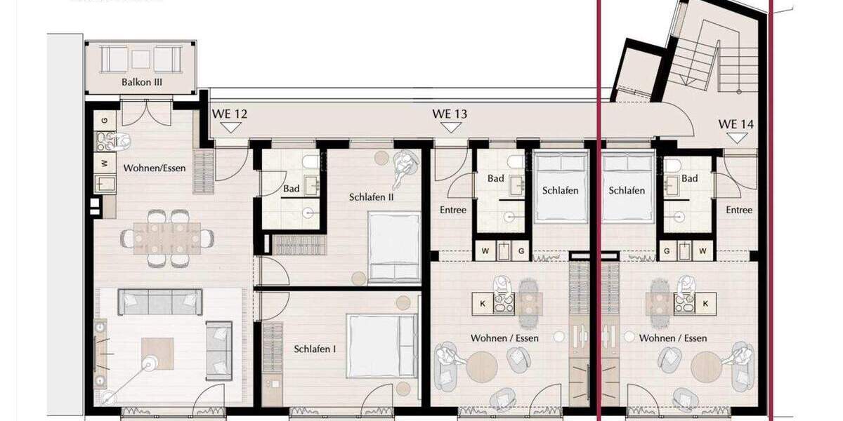 Etagenwohnung Hamburg Harvestehude - 1 Zimmer, 35 m&sup2;, 499.000&euro; | Angebot:25864787