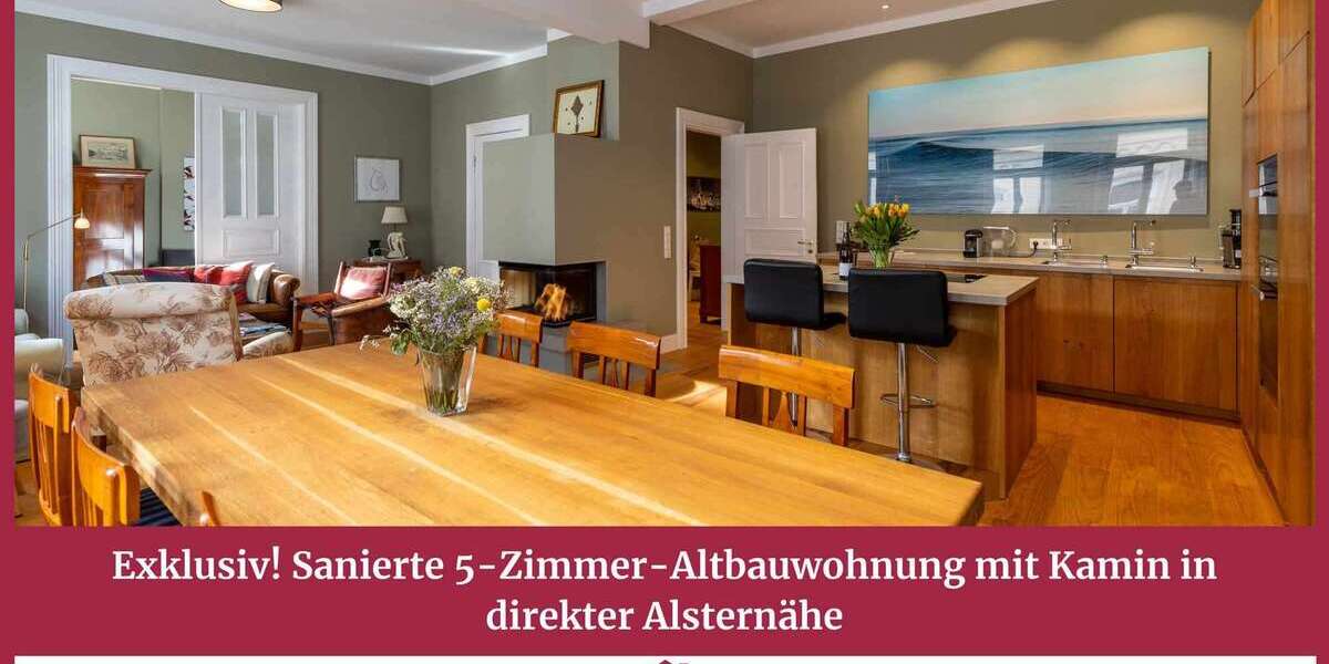 Etagenwohnung Hamburg Altstadt - 5 Zimmer, 151 m&sup2;, 4.250&euro; | Angebot:27146568
