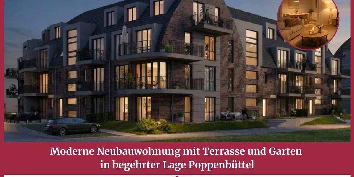 Etagenwohnung Hamburg Poppenbüttel - 3 Zimmer, 96 m&sup2;, 669.000&euro; | Angebot:25864779