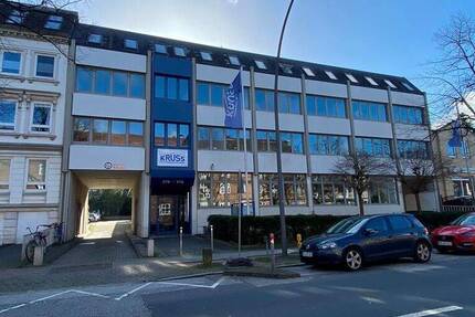 ***ALSTERDORF*** ca. 77 m² Büro - 3 Räume, Glas und Kompakt, Praktisch + Gut!!