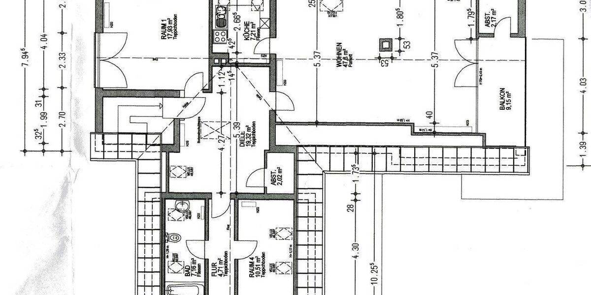 Etagenwohnung Hamburg Hausbruch - 4 Zimmer, 138 m&sup2;, 1.860&euro; | Angebot:26929284