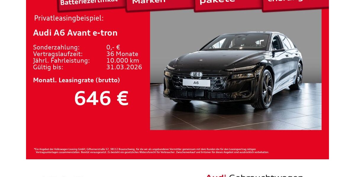 Audi A6 e-tron 7.500 km 73.330 &euro; Hamburg 20537