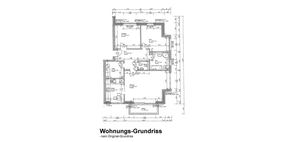 Etagenwohnung Buxtehude Eilendorf - 3 Zimmer, 89 m&sup2;, 972&euro; | Angebot:26117953