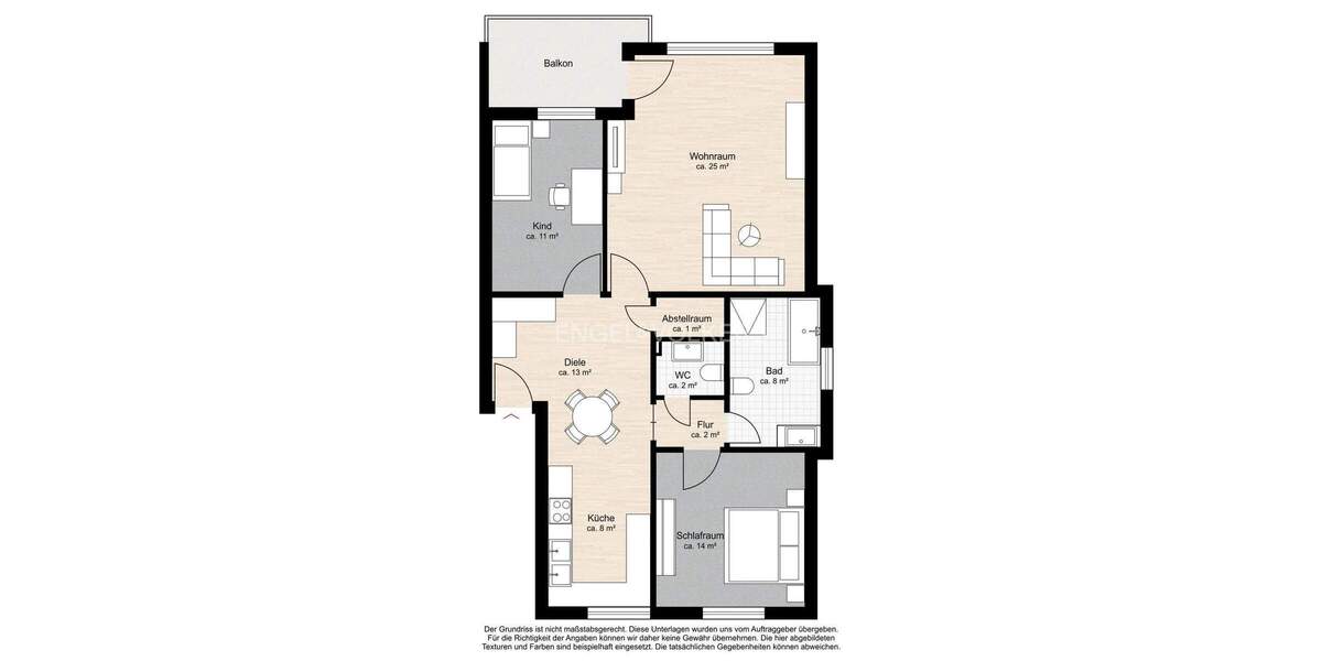 Etagenwohnung Ahrensburg - 3 Zimmer, 87 m&sup2;, 349.000&euro; | Angebot:25701908